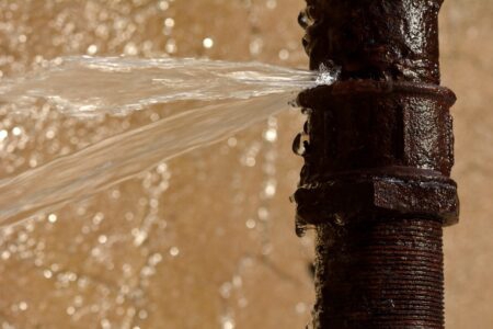 A Burst Water Pipe