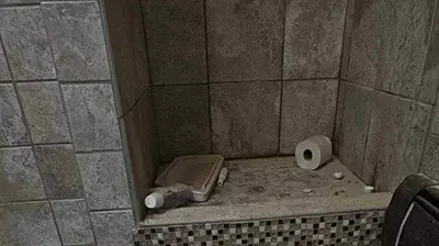 Piping under bathroom floor Photo
