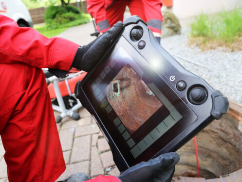 Sewer inspection with a camera